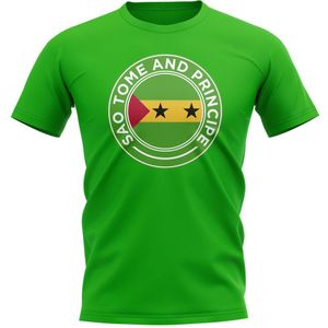 Sao Tome and Principe Football Badge T-Shirt (Green)
