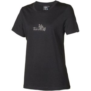 Ivanhoe T-shirt UW Cilla Vine für Frauen - 100% Merinowolle - Schwarz