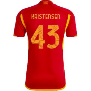 2023-2024 AS Roma Home Shirt (KRISTENSEN 43)