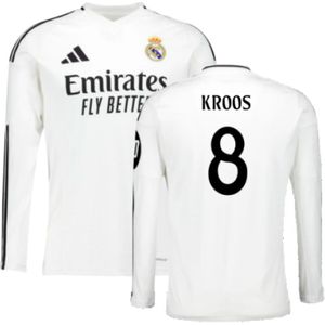 2024-2025 Real Madrid Long Sleeve Home Shirt (Kroos 8)