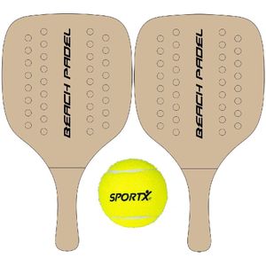 Sommerzeit Summertime Houten Beach Padel Set