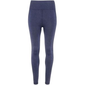 TriDri Damen Sportleggings, 3D-Passform, Denim-Look, nahtlos (M) (Denim/Indigo)
