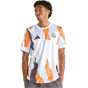 2024-2025 Real Madrid Pre-Match Shirt (White/Crew Orange)