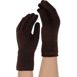 Heatkeeper – Damenhandschuhe – gerippt, mittelbraun