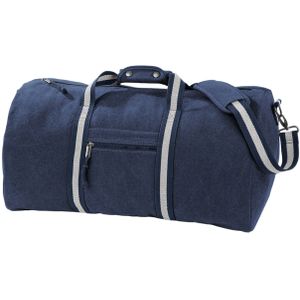 Quadra - Reisetasche, Vintage, Canvas  (Navy-Blau)