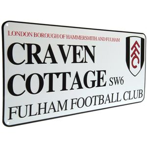 Fulham FC - Tafel Craven Cottage  (Weiß/Schwarz)