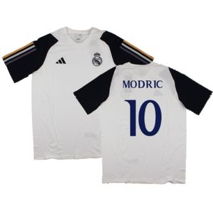 2023-2024 Real Madrid Core Tee (White) (Modric 10)
