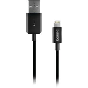 Kabel MFI Lightning iSound USB Schwarz 1,2 m