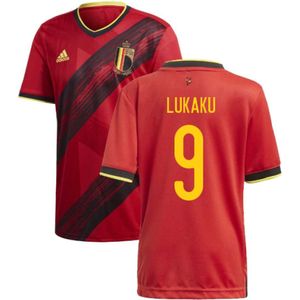 2020-2021 Belgium Home Adidas Football Shirt (LUKAKU 9)