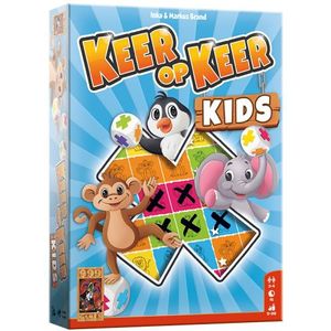 999 Games Keer Op Keer Kids - Kleurrijk en Vrolijk Dobbelspel voor Kinderen vanaf 5 jaar | 2-4 Spelers | 10 Minuten Speeltijd