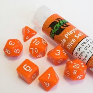 Dobbelstenen Orange Polydice (7 stuks)