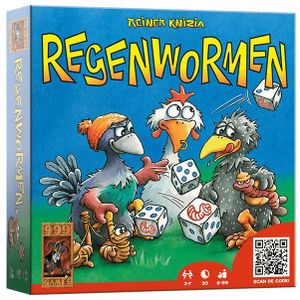 Regenwormen - Dobbelspel: Snelle en compacte game voor alle leeftijden | 2-7 spelers | Speel overal en altijd!