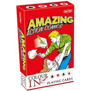 Colour-In Speelkaarten: Amazing Action Comics