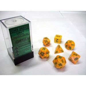 Dobbelstenen Lotus Speckled Polydice (7 stuks)