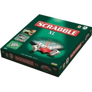 Scrabble XL - Gezelschapsspel voor de hele familie met extra grote letters en draaiend bord