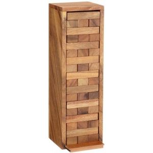 Philos Vervloekte Toren (Jenga) Groot - Leuk en spannend familie spel voor 2-6 spelers vanaf 6 jaar