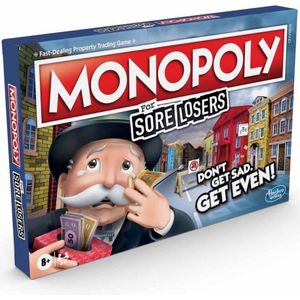 Hasbro Monopoly Slechte Verliezers - Hilarisch bordspel voor slechte verliezers vanaf 8 jaar