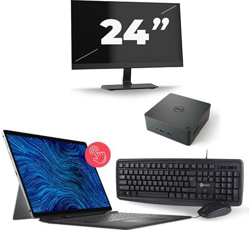 Dell Latitude 7320 - Intel Core i5-11e Generatie - 13 inch - 16GB RAM - 512GB SSD - Windows 11 Home + 1x 24 inch Monitor