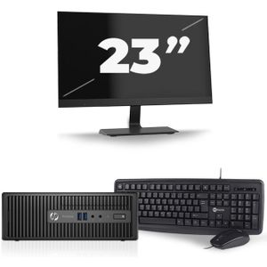 HP ProDesk 400 G3 SFF - Intel Core i7-6e Generatie - 16GB RAM - 480GB SSD - Windows 11 + 1x 23 inch Monitor