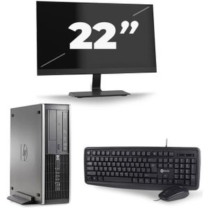 HP Compaq 6200 Pro SFF - Intel Core i3-2e Generatie - 8GB RAM - 128GB SSD - Windows 10 + 1x 22 inch Monitor