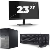 Dell Optiplex 3020 Micro Tower - Intel Core i7-4e Generatie - 16GB RAM - 512GB SSD - Windows 10 + 1x 23 inch Monitor