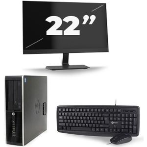 HP Compaq 8200 Elite CMT Tower - Intel Core i5-2e Generatie - 8GB RAM - 240GB SSD - Windows 10 + 1x 22 inch Monitor