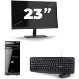 HP Pro 3500 Micro Tower - Intel Core i7-3e Generatie - 16GB RAM - 480GB SSD - Windows 10 + 1x 23 inch Monitor