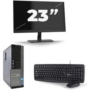 Dell Optiplex 9020 SFF - Intel Core i7-4e Generatie - 16GB RAM - 480GB SSD - Windows 10 + 1x 23 inch Monitor
