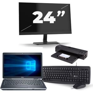 Dell Latitude E6430 - Intel Core i3-3e Generatie - 14 inch - 8GB RAM - 240GB SSD - Windows 10 + 1x 24 inch Monitor