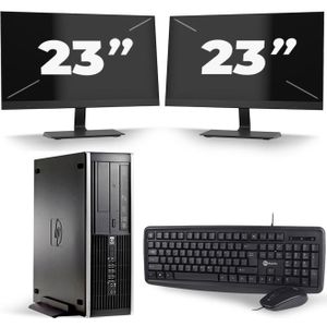 HP Compaq 8100 Elite SFF - Intel Core i5-1e Generatie - 8GB RAM - 240GB SSD - Windows 10 + 2x 23 inch Monitor
