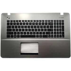 Notebook keyboard for Asus K751 K751L X751 with topcase silver