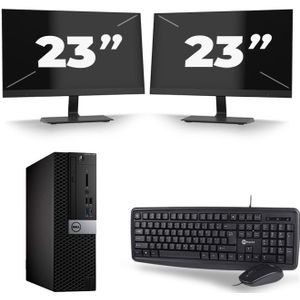 Dell Optiplex 7050 SFF - Intel Core i5-6e Generatie - 8GB RAM - 240GB SSD - Windows 11 + 2x 23 inch Monitor