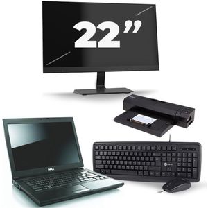 Dell Latitude E6510 - Intel Core i7-1e Generatie - 15 inch - 8GB RAM - 256GB SSD - Windows 10 + 1x 22 inch Monitor