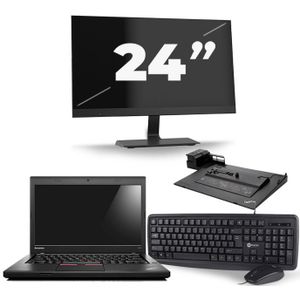 Lenovo ThinkPad L460 - Intel Core i3-6e Generatie - 14 inch - 8GB RAM - 256GB SSD - Windows 11 + 1x 24 inch Monitor