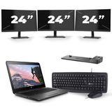 HP ZBook 14u G4 - Intel Core i7-7e Generatie - 14 inch - 16GB RAM - 512GB SSD - Windows 11 + 3x 24 inch Monitor