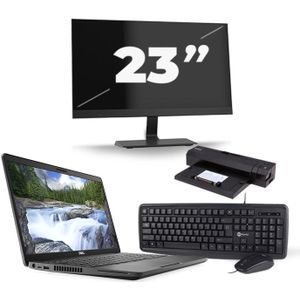 Dell Latitude 5500 - Intel Core i5-8e Generatie - 15 inch - 16GB RAM - 480GB SSD - Windows 11 + 1x 23 inch Monitor