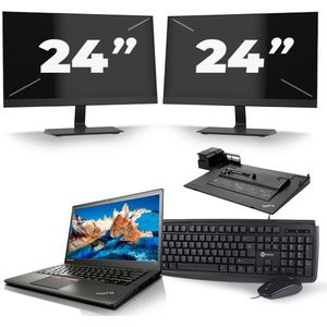 Lenovo ThinkPad T450s - Intel Core i5-5e Generatie - 14 inch - 8GB RAM - 240GB SSD - Windows 11 + 2x 24 inch Monitor