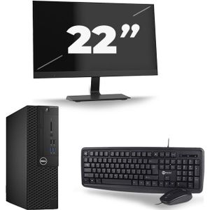 Dell Optiplex 3050 SFF - Intel Core i5-7e Generatie - 8GB RAM - 240GB SSD - Windows 11 + 1x 22 inch Monitor