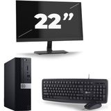 Dell Optiplex 7070 SFF - Intel Core i5-8e Generatie - 16GB RAM - 512GB SSD - Windows 11 + 1x 22 inch Monitor