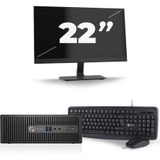 HP ProDesk 400 G3 SFF - Intel Core i3-6e Generatie - 8GB RAM - 120GB SSD - Windows 11 + 1x 22 inch Monitor