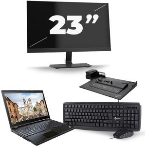 Lenovo ThinkPad L560 - Intel Core i5-6e Generatie - 15 inch - 8GB RAM - 240GB SSD - Windows 11 + 1x 23 inch Monitor