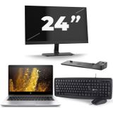 HP EliteBook 840 G5 - Intel Core i5-8e Generatie - 14 inch - 16GB RAM - 512GB SSD - Windows 11 + 1x 24 inch Monitor