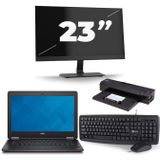 Dell Latitude E7240 - Intel Core i5-4e Generatie - 12 inch - 8GB RAM - 240GB SSD - Windows 11 + 1x 23 inch Monitor