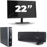 HP Compaq Elite 8300 USFF - Intel Core i7-3e Generatie - 16GB RAM - 480GB SSD - Windows 10 + 1x 22 inch Monitor