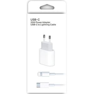 Apple iPhone SE2 Snellader - 20W met Lightning Kabel (OEM)