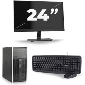 HP Compaq 6200 Pro Micro Tower - Intel Core i5-2e Generatie - 8GB RAM - 256GB SSD - Windows 10 + 1x 24 inch Monitor