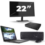 Dell Latitude 5300 - Intel Core i7-8e Generatie - 13 inch - 16GB RAM - 480GB SSD - Windows 11 + 1x 22 inch Monitor