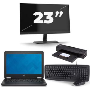 Dell Latitude E7240 - Intel Core i3-4e Generatie - 12 inch - 8GB RAM - 240GB SSD - Windows 11 + 1x 23 inch Monitor