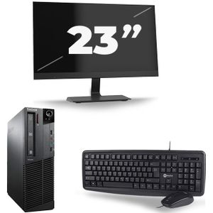 Lenovo ThinkCentre M92P SFF - Intel Core i7-3e Generatie - 16GB RAM - 512GB SSD - Windows 10 + 1x 23 inch Monitor