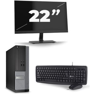 Dell Optiplex 3020 SFF - Intel Core i5-4e Generatie - 8GB RAM - 240GB SSD - Windows 10 + 1x 22 inch Monitor